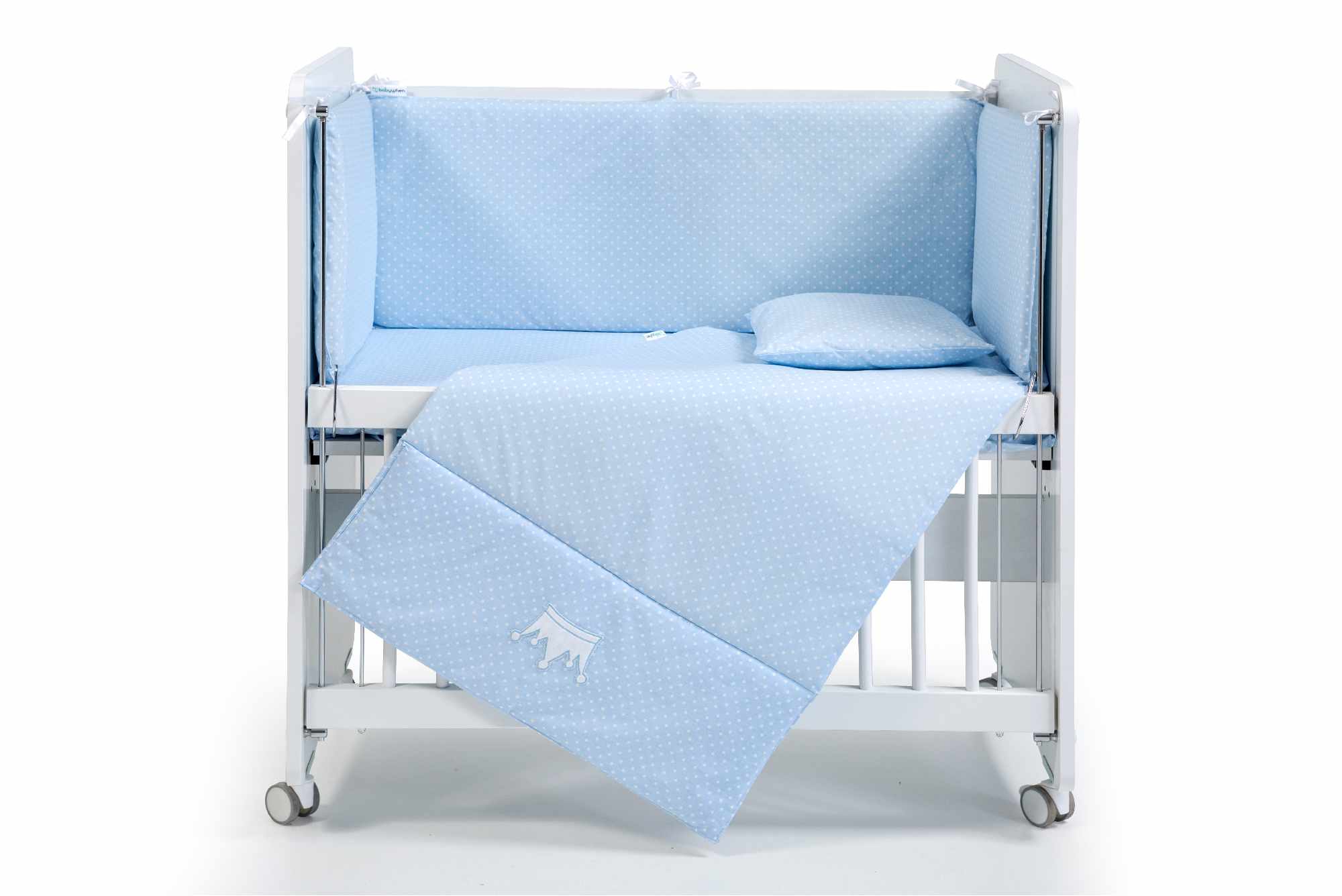 BW1212 - BEBEK UYKU SETİ %100 PAMUK KRAL 60 X 120 MAVİ